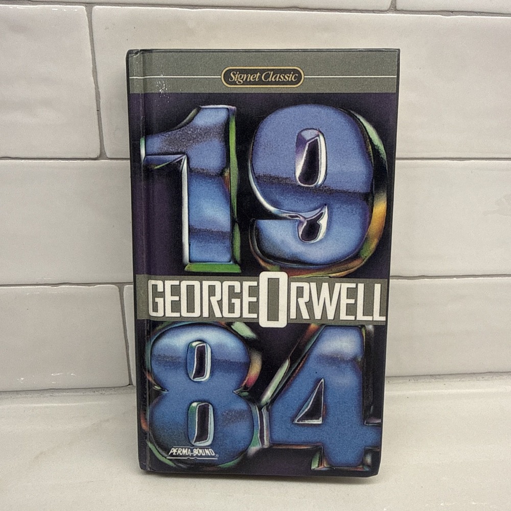 1984 George Orwell Signet Classic Perma-Bound Hardcover 1999 Vintage Orwell RARE